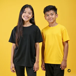Kaos Anak Lengan Pendek Katun Combed 20s