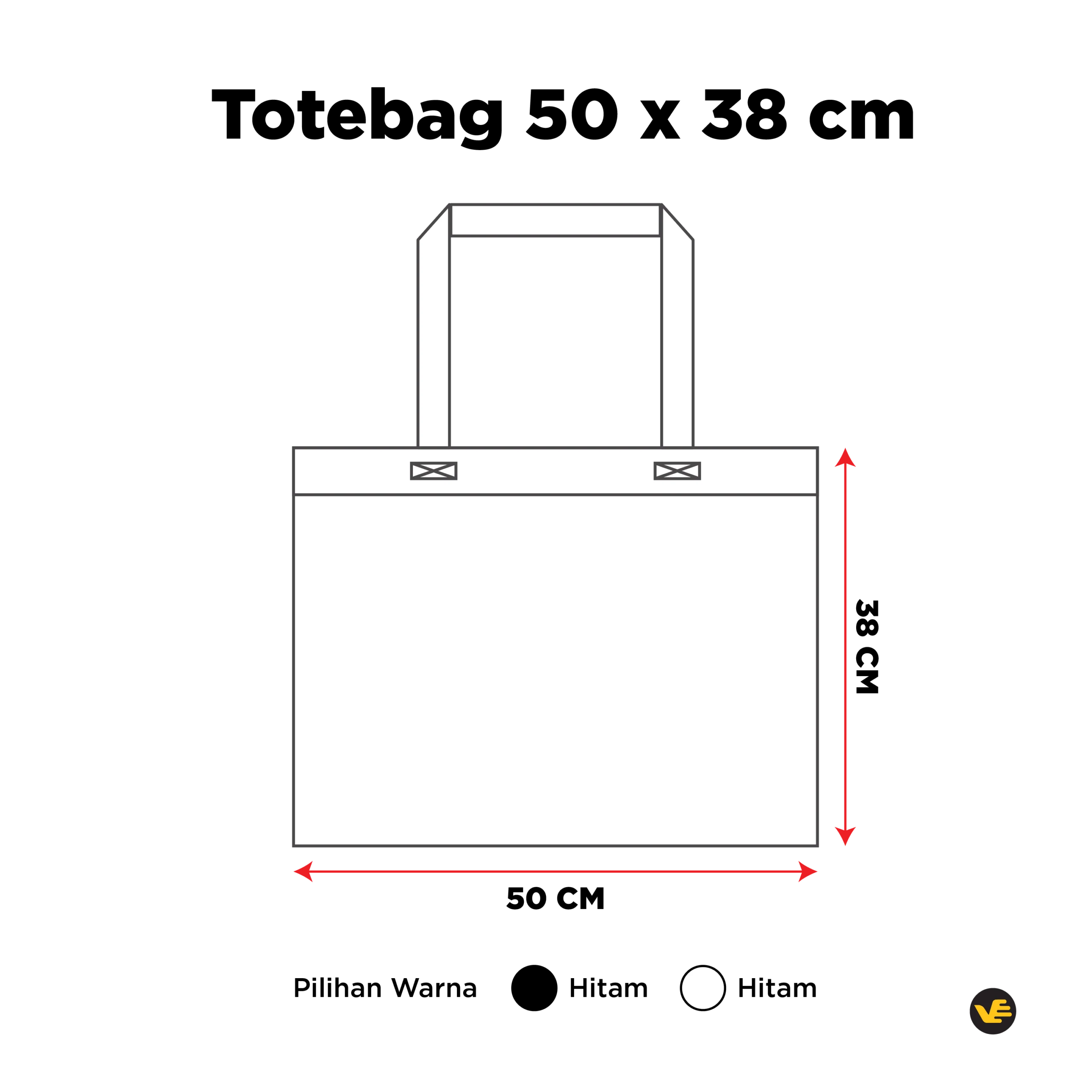 Totebag Canvas 50 x 38 cm - Image 2